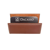 Rustic (Sienna) Brown Leather Business Card Holder